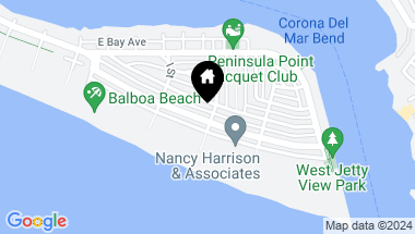 Map of 1760 E Ocean Boulevard, Newport Beach CA, 92661