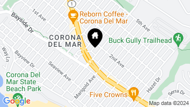 Map of 415 Marguerite Avenue, Corona del Mar CA, 92625
