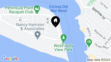 Map of 2141 Seville Avenue, Newport Beach CA, 92661