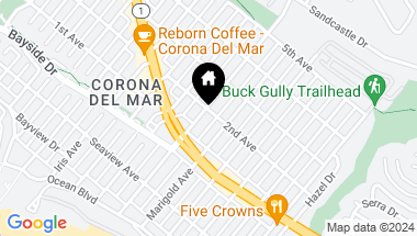 Map of 426 Marguerite Avenue, Corona del Mar CA, 92625