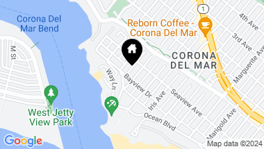 Map of 215 Goldenrod Avenue, Corona del Mar CA, 92625