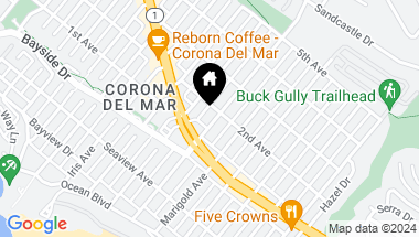 Map of 421 Marguerite Avenue, Corona del Mar CA, 92625