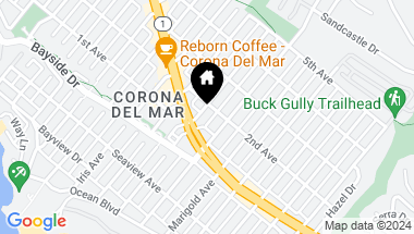 Map of 420 Larkspur Avenue, Corona del Mar CA, 92625