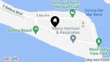 Map of 1700 E Ocean Boulevard, Newport Beach CA, 92661