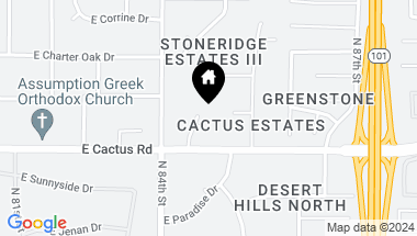 Map of 12277 N 84TH Place, Scottsdale AZ, 85260