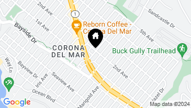 Map of 424 1/2 Larkspur Avenue, Corona del Mar CA, 92625