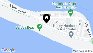 Map of 1549 E OCEAN Boulevard, Newport Beach CA, 92661