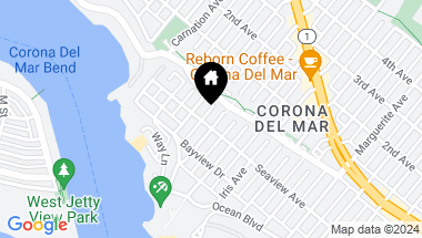 Map of 303 Goldenrod Avenue, Corona del Mar CA, 92625