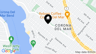Map of 310 1/2 Goldenrod Avenue, Corona del Mar CA, 92625