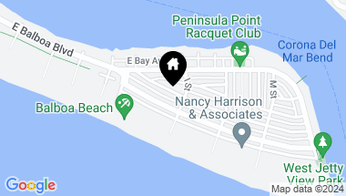 Map of 1577 Miramar Drive, Newport Beach CA, 92661