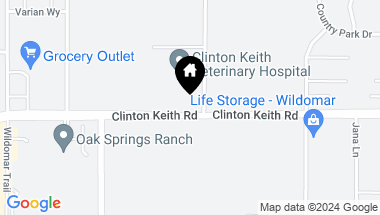 Map of 24500 CLINTON KEITH Road, Wildomar CA, 92595