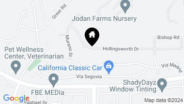 Map of 23691 Hollingsworth Drive, Murrieta CA, 92562