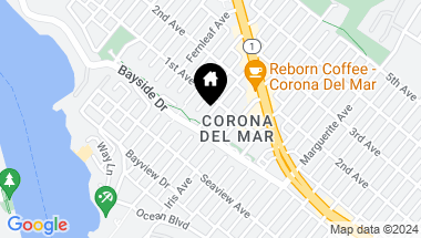 Map of 404 Heliotrope Avenue, Corona del Mar CA, 92625