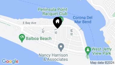 Map of 326 L Street, Newport Beach CA, 92661