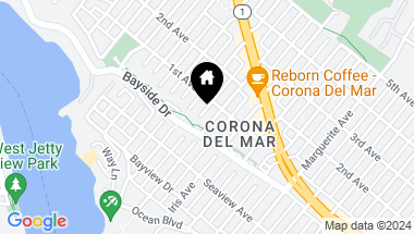 Map of 407 Heliotrope Avenue, Corona del Mar CA, 92625