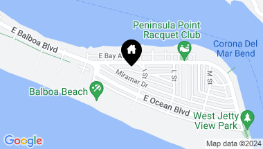 Map of 1532 Miramar Drive, Newport Beach CA, 92661