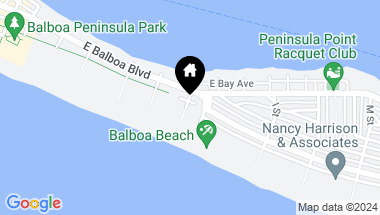 Map of 1350 E Oceanfront, Newport Beach CA, 92661