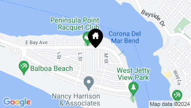 Map of 441 seville, Newport Beach CA, 92661