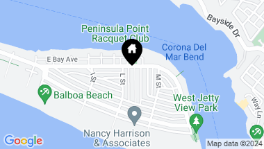 Map of 425 Belvue Lane, Newport Beach CA, 92661