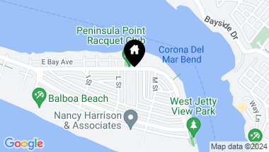Map of 426 Belvue Lane, Newport Beach CA, 92661