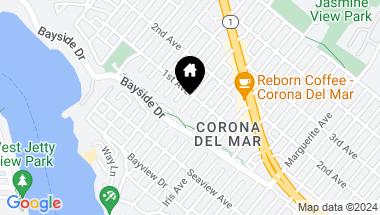 Map of 410 .5 Goldenrod Avenue B, Corona del Mar CA, 92625