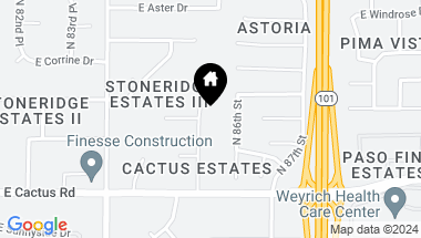 Map of 12475 N 85TH Street, Scottsdale AZ, 85260