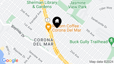 Map of 515 Jasmine Avenue, Corona del Mar CA, 92625