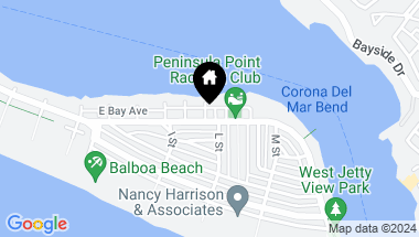 Map of 500 K Street, Newport Beach CA, 92661