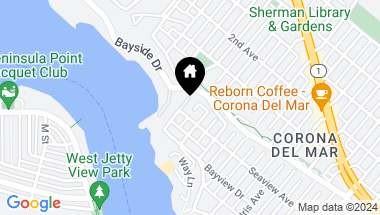 Map of 308 Carnation Avenue 1/2, Corona del Mar CA, 92625