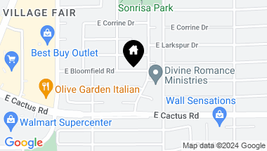 Map of 5101 E Bloomfield Road, Scottsdale AZ, 85254