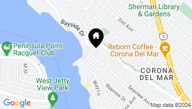 Map of 302 Carnation Avenue, Corona del Mar CA, 92625