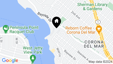 Map of 301 Carnation Avenue, Corona del Mar CA, 92625