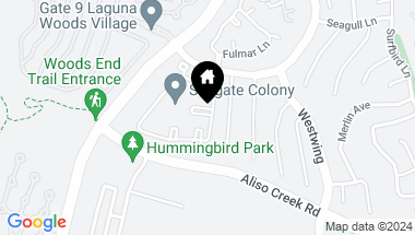 Map of 99 Whippoorwill Lane, Aliso Viejo CA, 92656