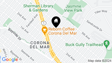 Map of 603 Jasmine Avenue, Corona del Mar CA, 92625