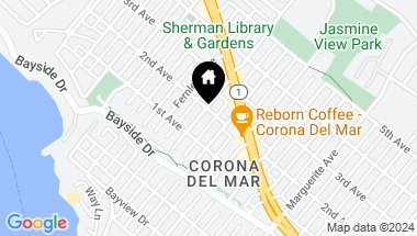 Map of 436 Goldenrod Avenue, Corona del Mar CA, 92625