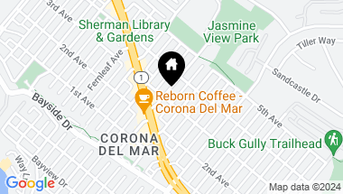 Map of 602 1/2 Iris Avenue, Corona del Mar CA, 92625
