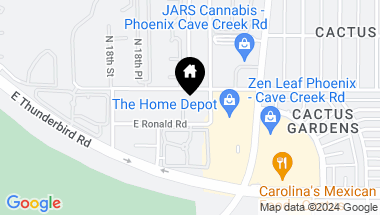 Map of 12440 N 20TH Street # 106, Phoenix AZ, 85022