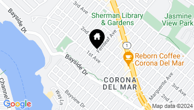 Map of 424 Fernleaf Avenue, Corona del Mar CA, 92625