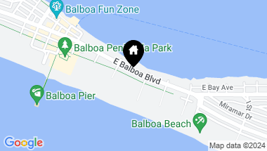 Map of 1123 E Balboa Boulevard, Newport Beach CA, 92661
