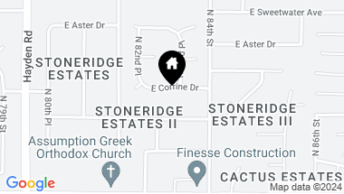 Map of 8321 E Corrine Drive, Scottsdale AZ, 85260
