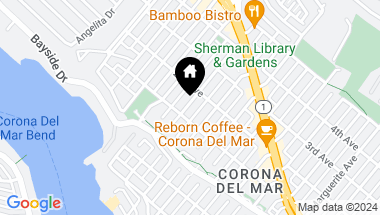 Map of 434 1/2 Dahlia Avenue, Corona del Mar CA, 92625