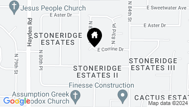 Map of 8261 E CORRINE Drive, Scottsdale AZ, 85260