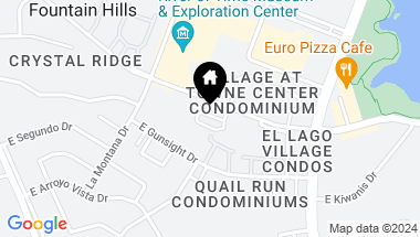 Map of 16655 E EL LAGO Boulevard # 105, Fountain Hills AZ, 85268