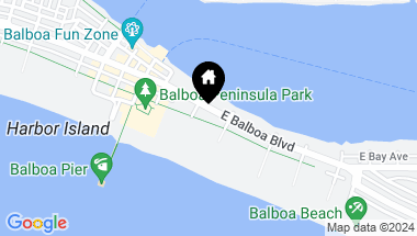 Map of 1011 E Balboa Boulevard, Newport Beach CA, 92661
