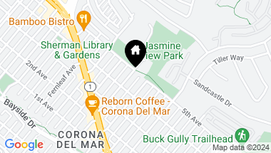 Map of 718 Iris Avenue, Corona del Mar CA, 92625