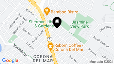 Map of 703 Heliotrope Avenue, Corona del Mar CA, 92625