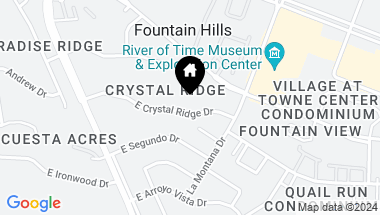 Map of 16410 E CRYSTAL RIDGE Drive, Fountain Hills AZ, 85268
