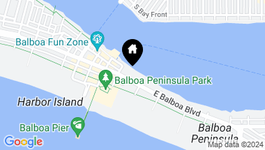 Map of 916 E Balboa Boulevard, Newport Beach CA, 92661