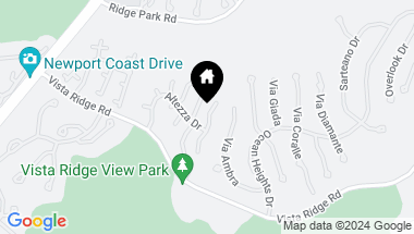 Map of 19 Ultima Drive, Newport Coast CA, 92657