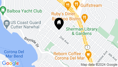 Map of 502 Begonia Avenue, Corona del Mar CA, 92625